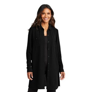 Port Authority® Women's Textured Crepe Long Tunic