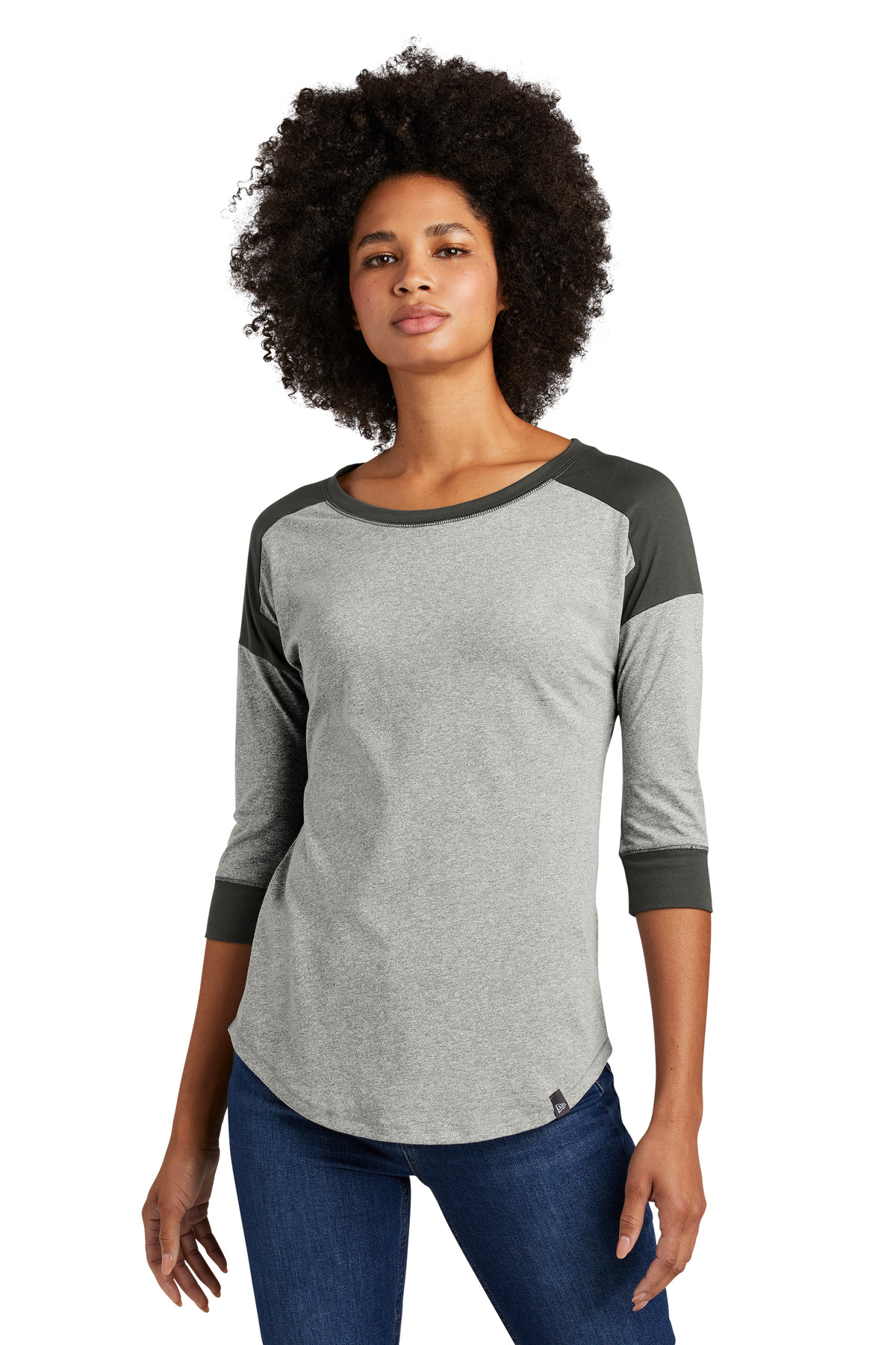 New Era Ladies Heritage Blend 3/4-Sleeve Baseball Raglan Tee LNEA104