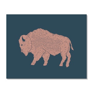 Bison of the West Art Print