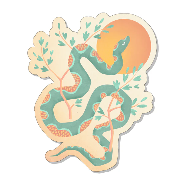 Cute Snake - Santa Fe Sticker