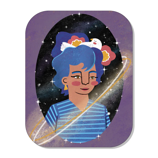 Galaxy Girl Sticker