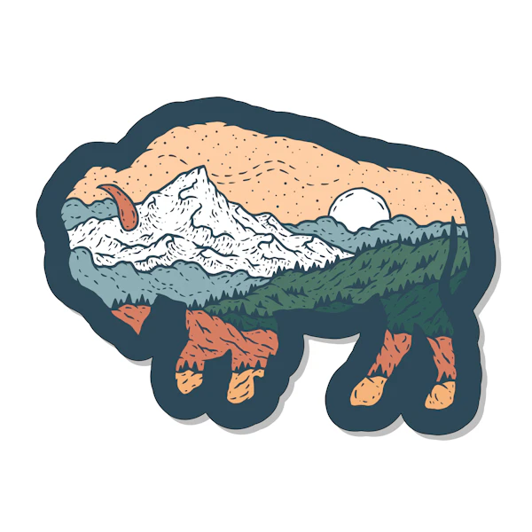 Oregon Bison Sticker