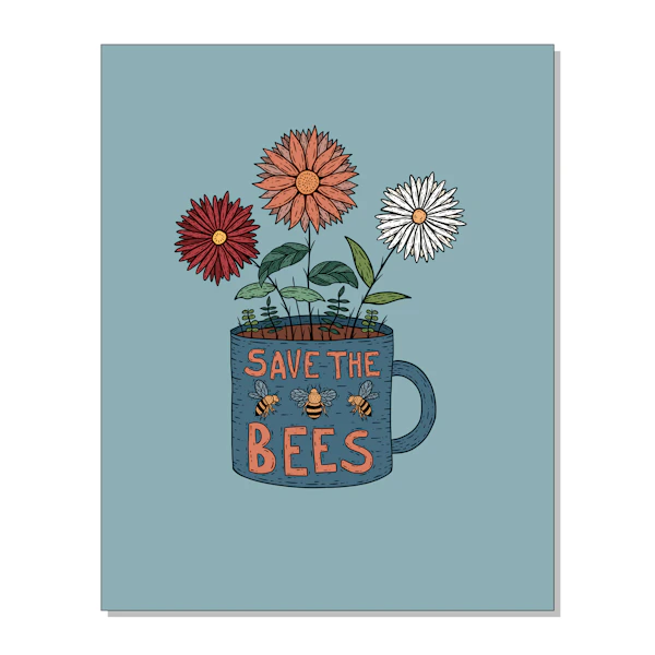 Save the Bees Art Print