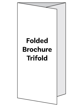 8.5 x 11" Folded Brochure - Trifold