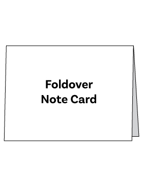 4.5 x 6.25" (A6) Foldover Note Card