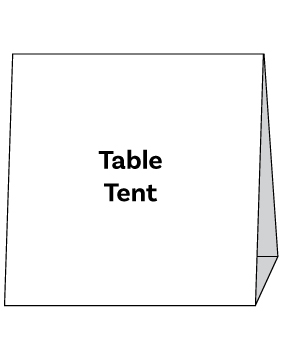 5 x 15" Table Tent