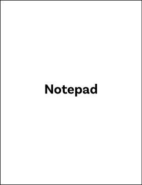 8.5 x 11" Notepad