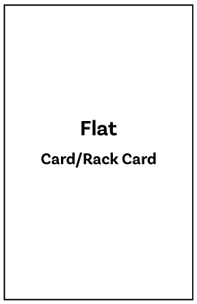 3.5 x 8.5" Flat Card/Rack Card