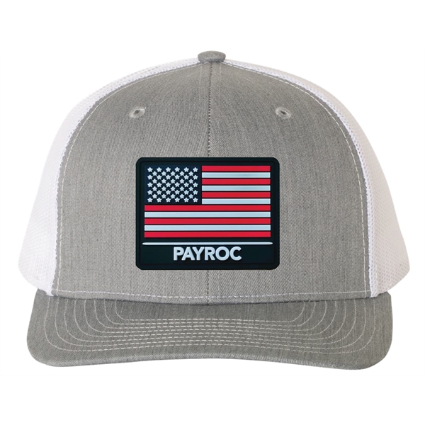 USA Flag Hat PVC Patch