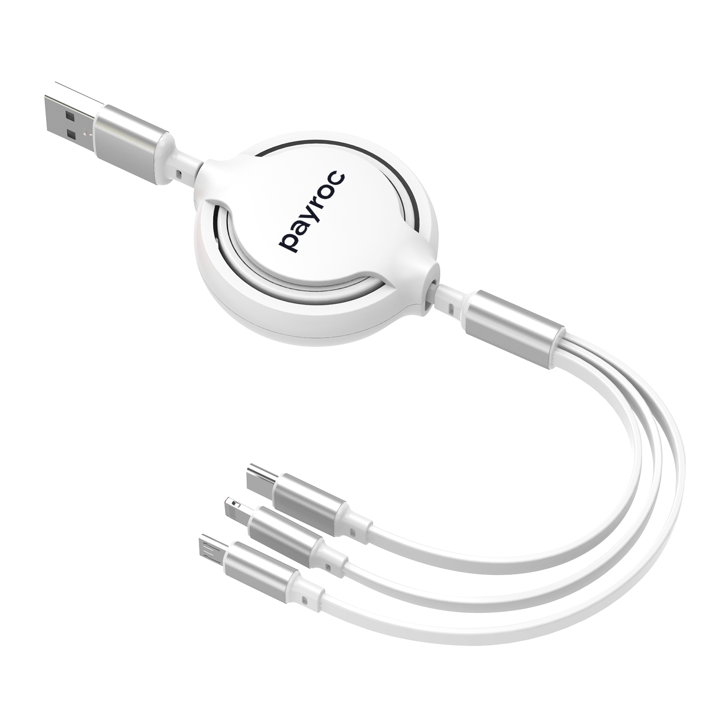 4-in-1 Retractable Charging Cord