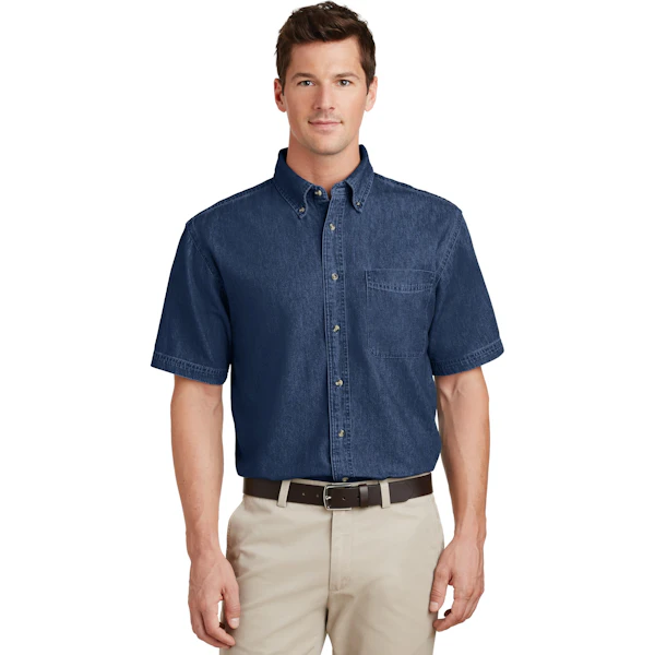 Port & Company - Short Sleeve Value Denim Shirt. SP11, Starting at $30