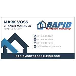 Rapid Mortgage Non Photo Business Card