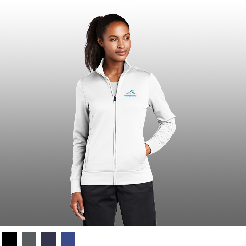 Sport-Tek Ladies Sport-Wick Fleece Full-Zip Jacket