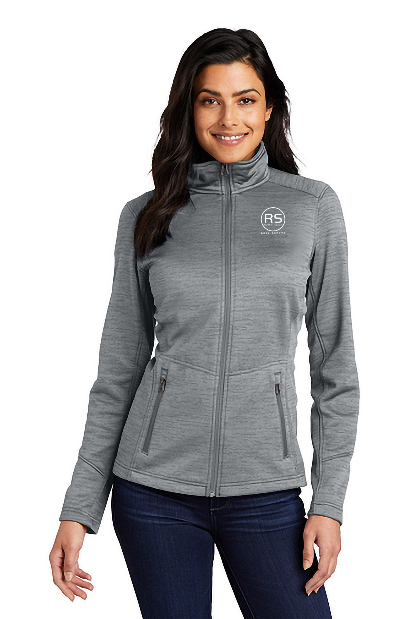 Port Authority® Stripe Fleece Jacket : RS-WE13-W