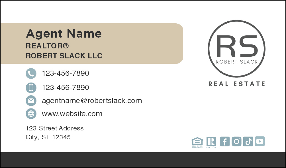 STANDARD BUSINESS CARD Design 1 : RS-BC01