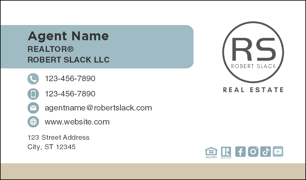 STANDARD BUSINESS CARD BLUE : RS-BC01B