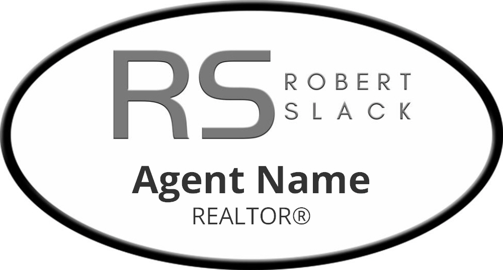 NAME BADGES OVAL WHITE BACKGROUND : RS-NB01