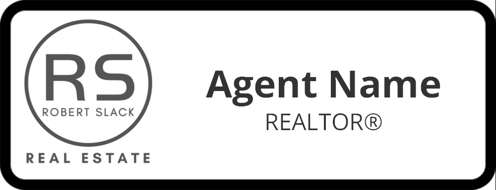 NAME BADGES RECTANGLE WHITE : RS-NB04