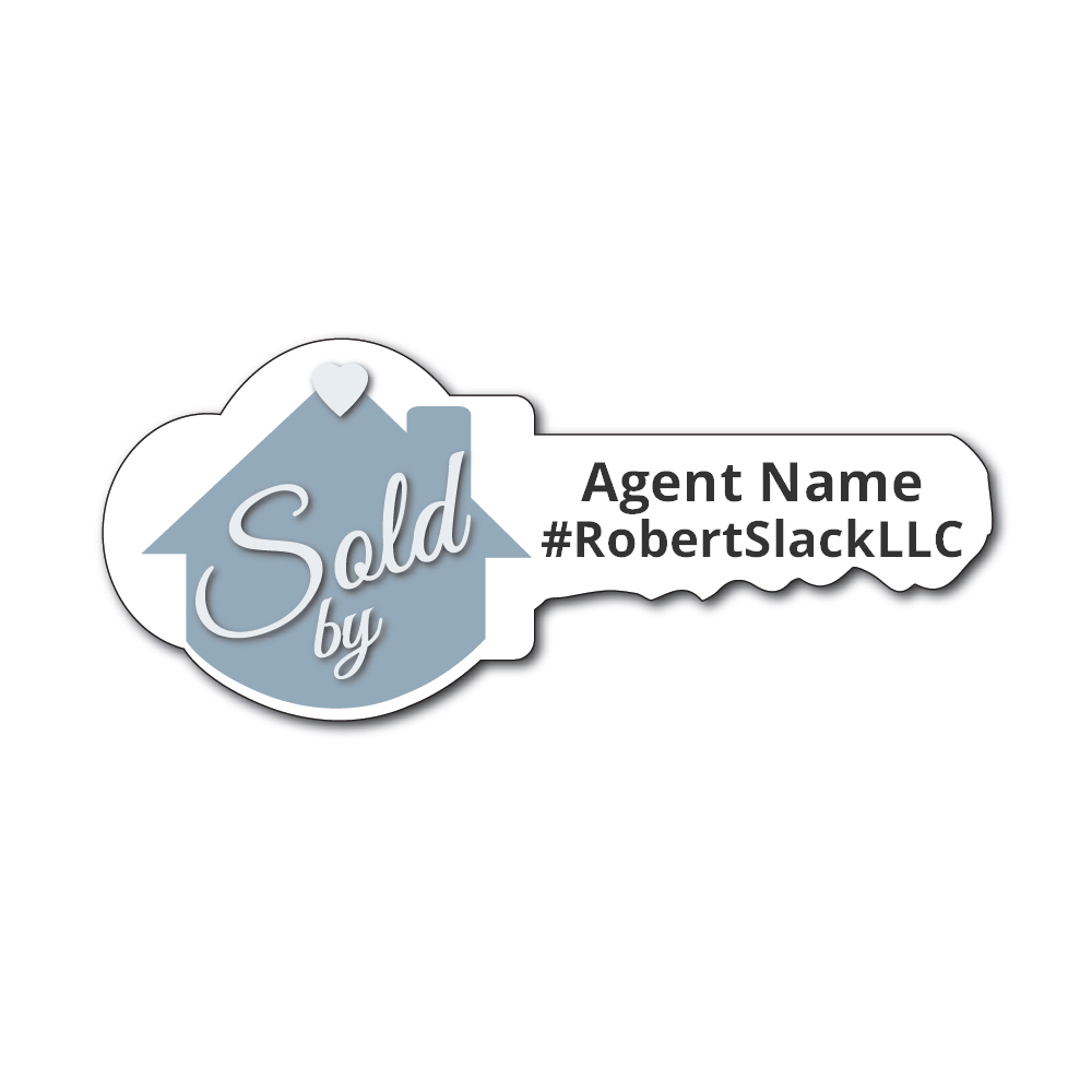 Large Key Cut Out White, Darker Blue : RS-PP13D