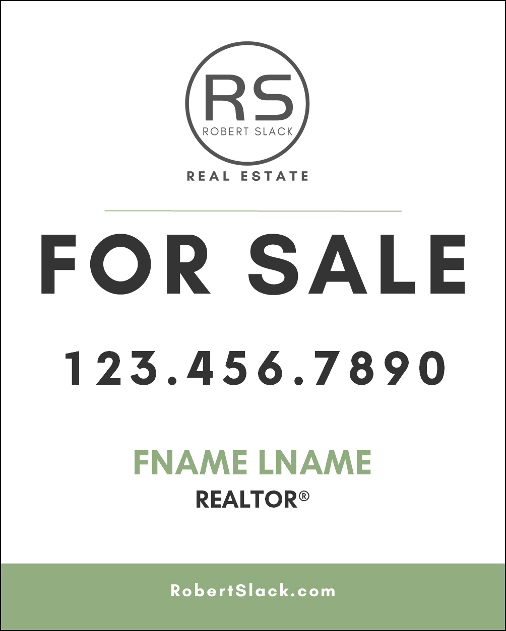 YARD SIGN PORTRAIT : RS-SN02