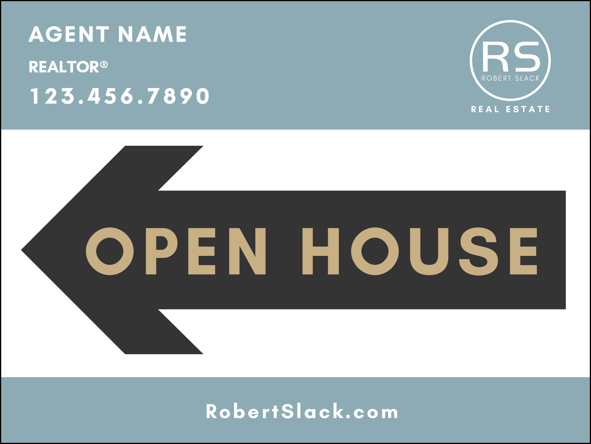 24 X 18 LANDSCAPE LEFT RED ARROW : RS-SN11-CP-LS