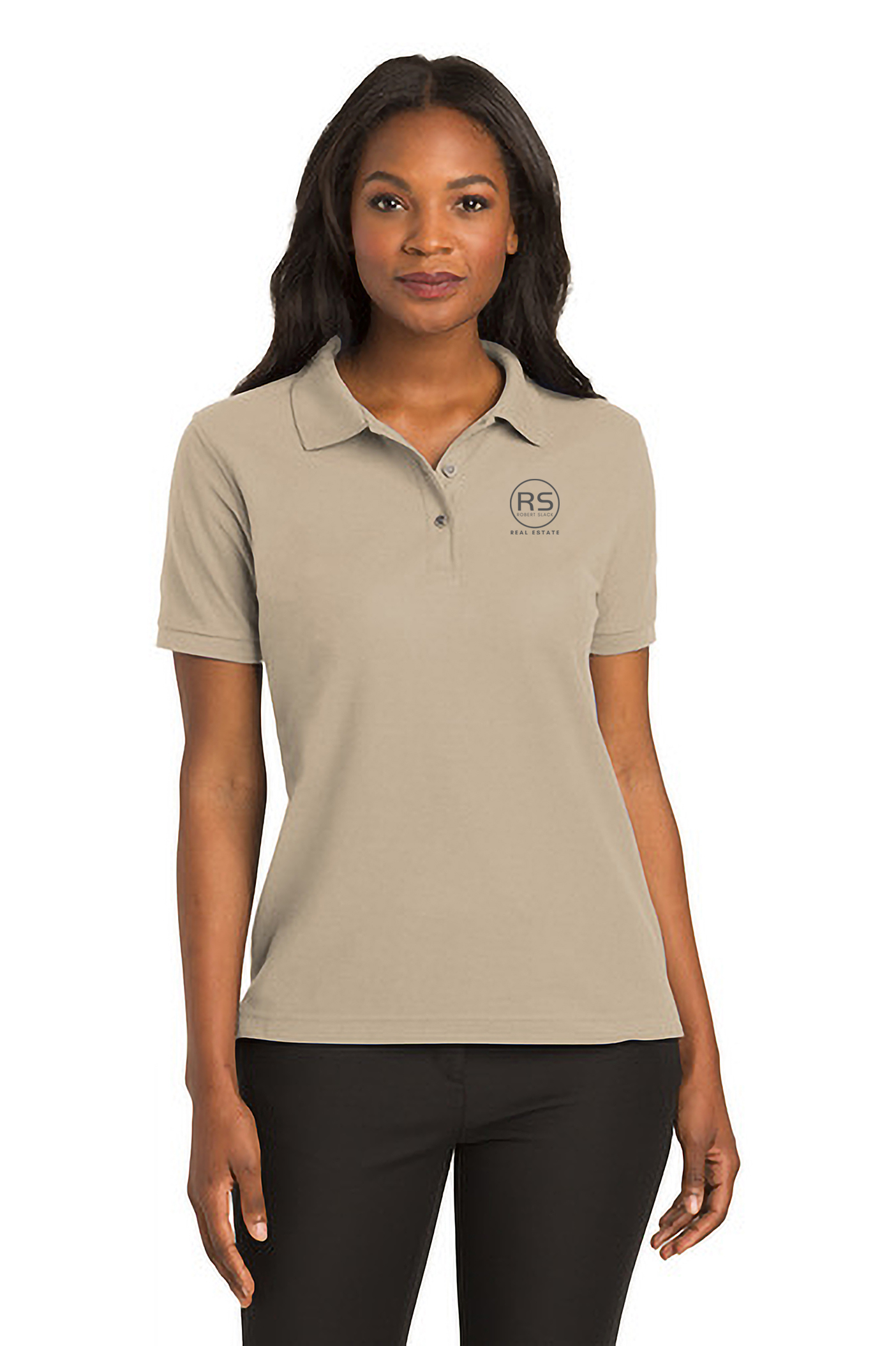 Port Authority Ladies Silk Touch Polo : RS-WE08B-W