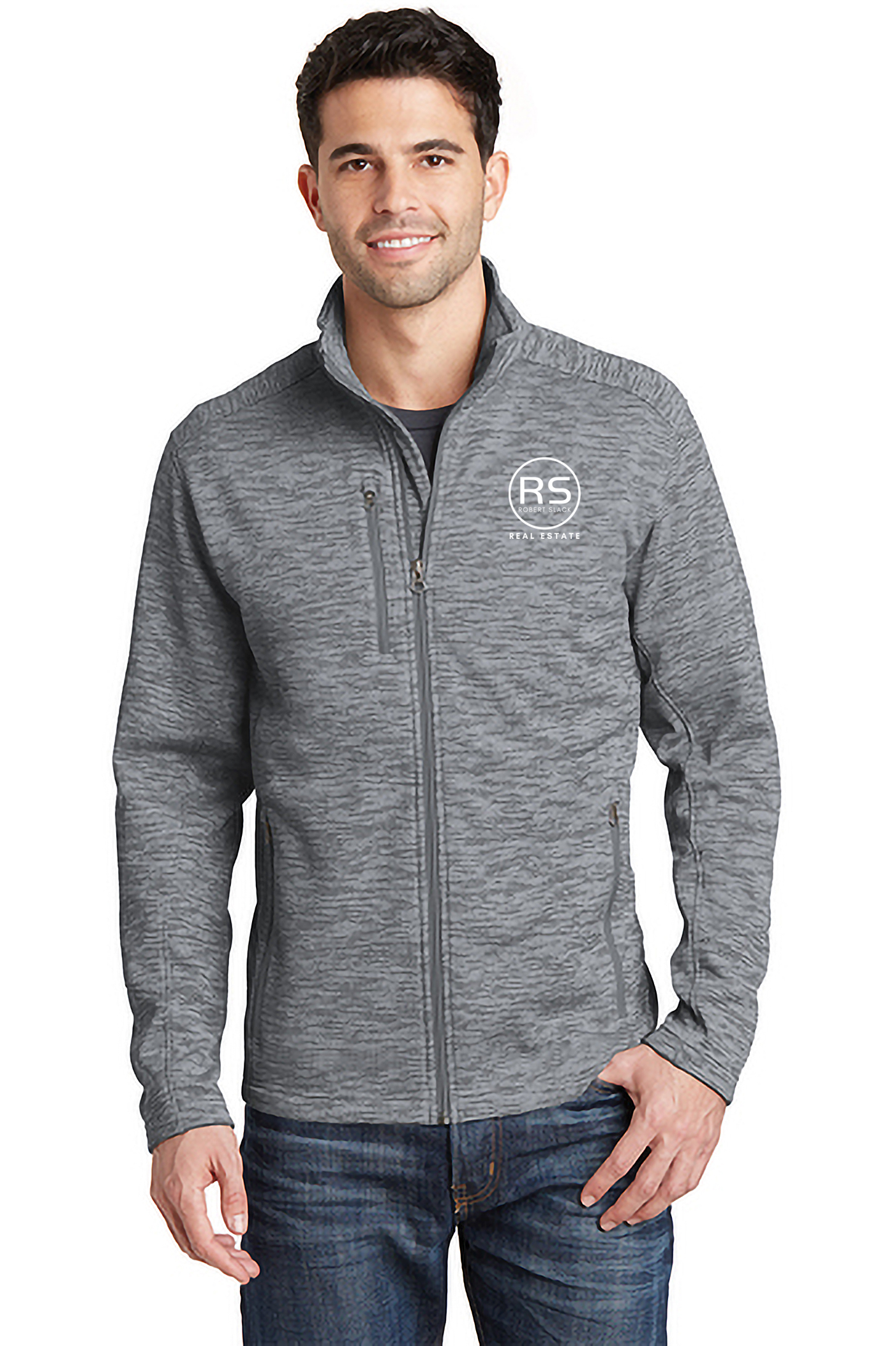 Port Authority® Men's Stripe Fleece Jacket : RS-WE13