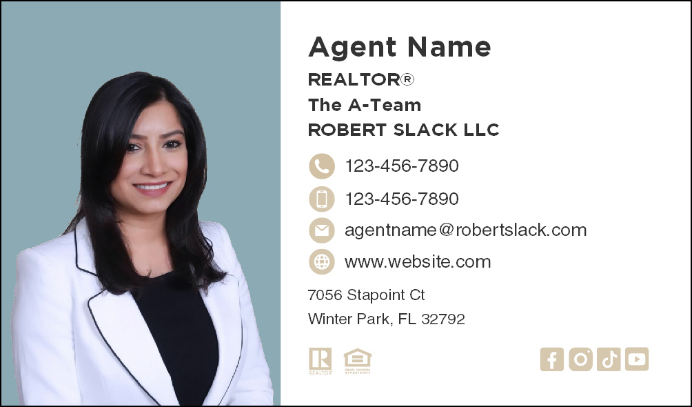 BUSINESS CARD W/ PHOTO A-TEAM : RS-BC02B-AT