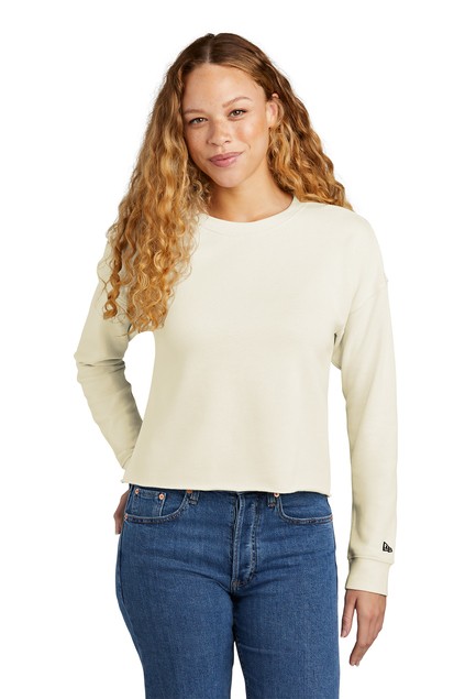 New Era® Women's Tri-Blend Fleece Crop Crew : RS-WE31