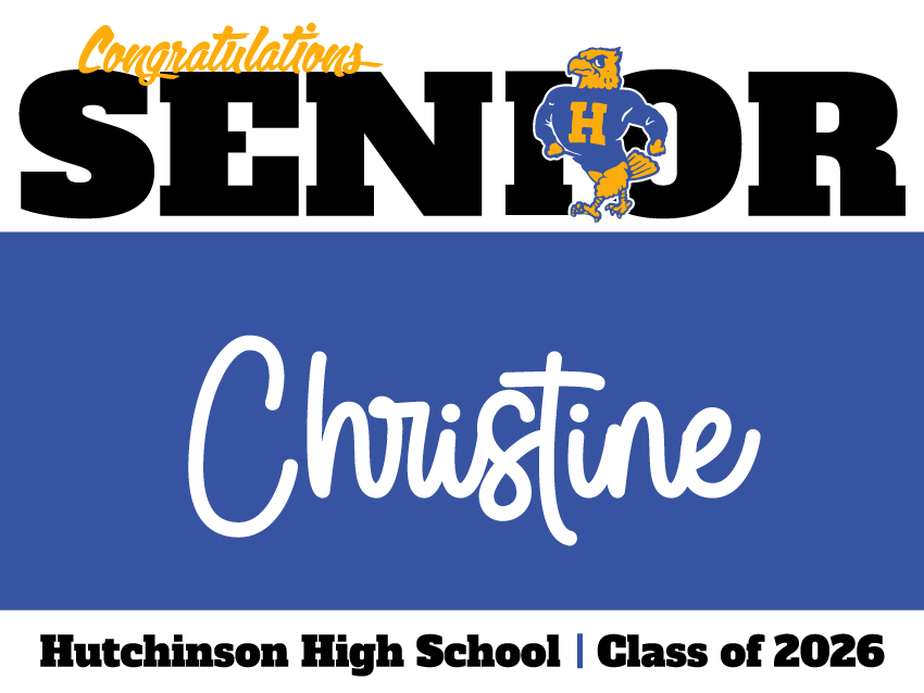 Hutchinson Yard Sign - Script