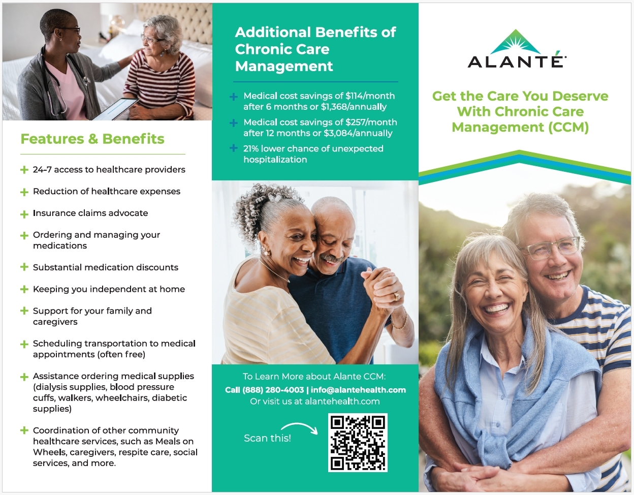 Tri-Fold Brochure - Alante Chronic Care Management