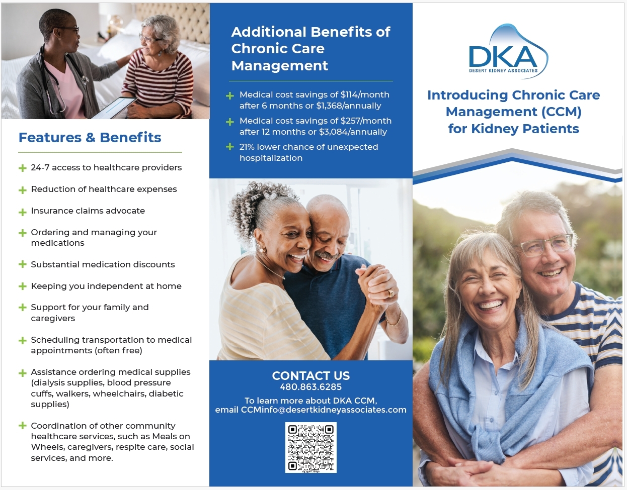 Tri-Fold Brochure - Desert Kidney Associates CCM