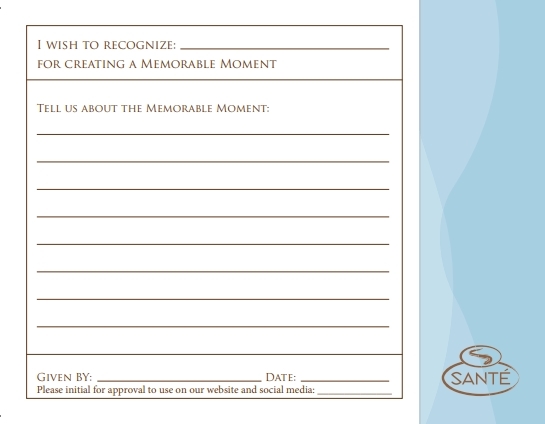 Memorable Moments Card - Horizontal