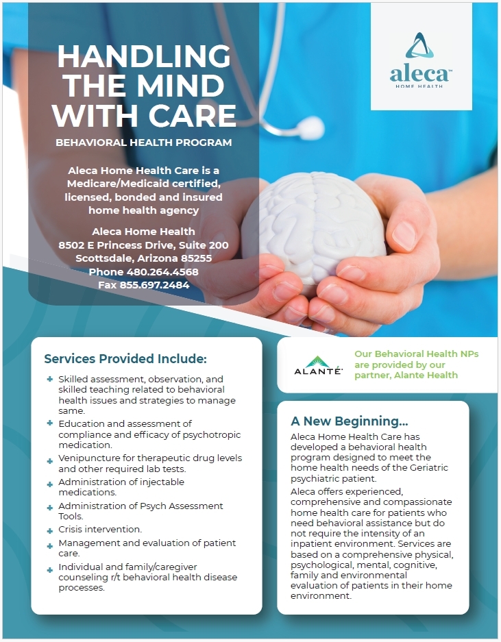 Flyer - Aleca Double-Sided Behavioral Health, Double Sided