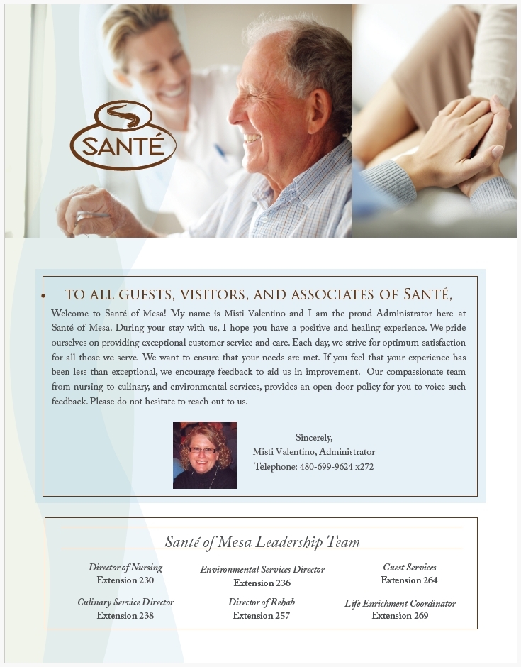 Flyer - Mesa Welcome