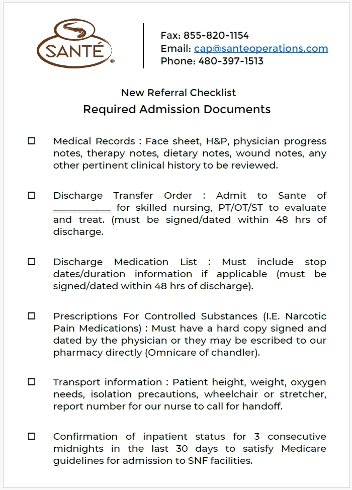 Flyer - Referral Checklist