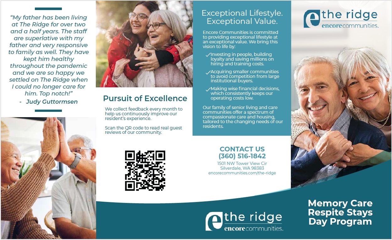 The Ridge Roll Fold Brochure