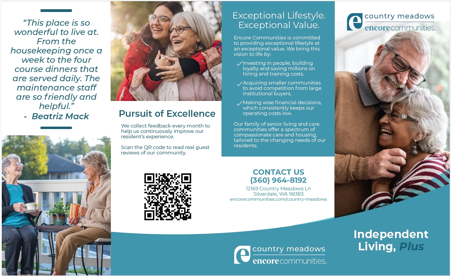 Encore Country Meadows Roll Fold Brochure