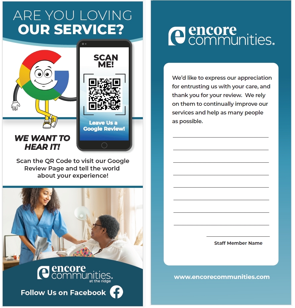Google Rack Card - The Ridge