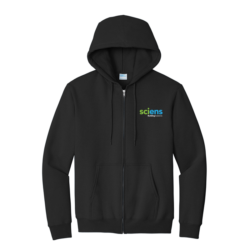 Port & Company Essential Fleece Full-Zip Hooded Sweatshirt