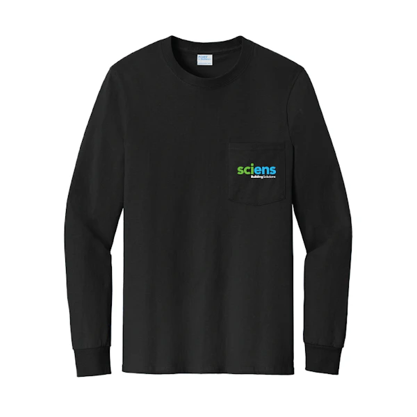 Men's Tall Long Sleeve Pocket T-Shirt