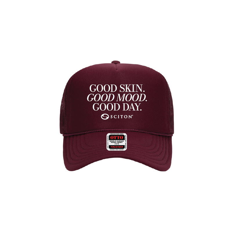 Good Skin, Good Mood, Good Day Hat (Embroidery)