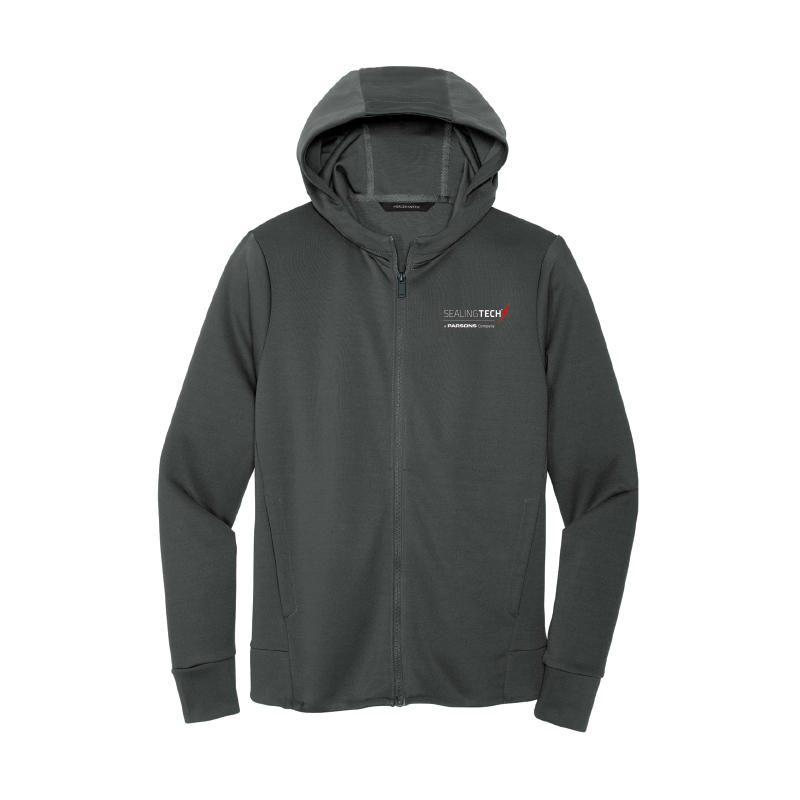 MERCER+METTLE Double-Knit Full-Zip Hoodie - Unisex - Anchor Grey