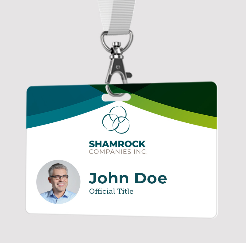 Shamrock Name Badge