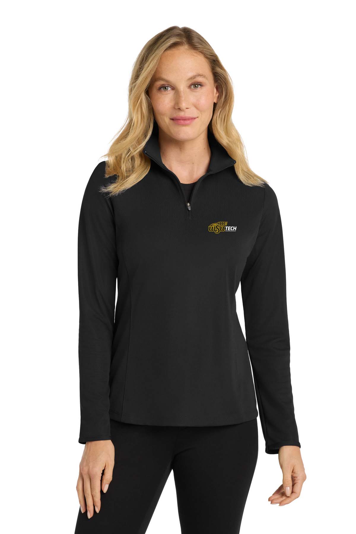 Port Authority Ladies Pinpoint Mesh 1/2-Zip L806