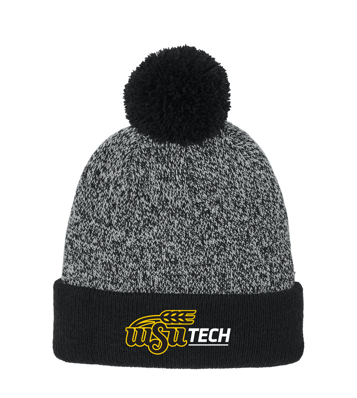 Sport-Tek Halftime Heather Pom Beanie STC68