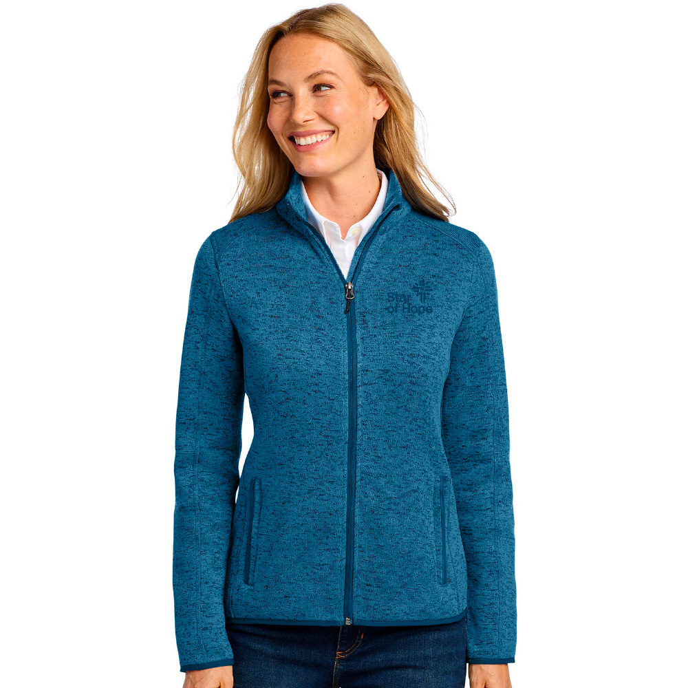 Ladies Sweater Fleece Jacket