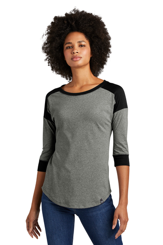 New Era® Ladies Heritage Blend 3/4-Sleeve Baseball Raglan Tee