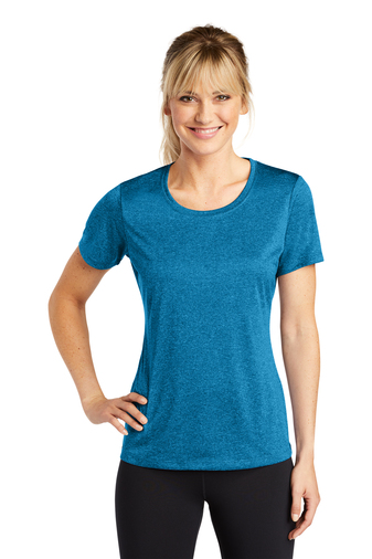 Sport-Tek Ladies Heather Contender Scoop Neck Tee