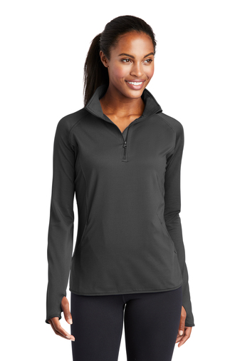 Sport-Tek Ladies SW Stretch 1/2-Zip Pullover